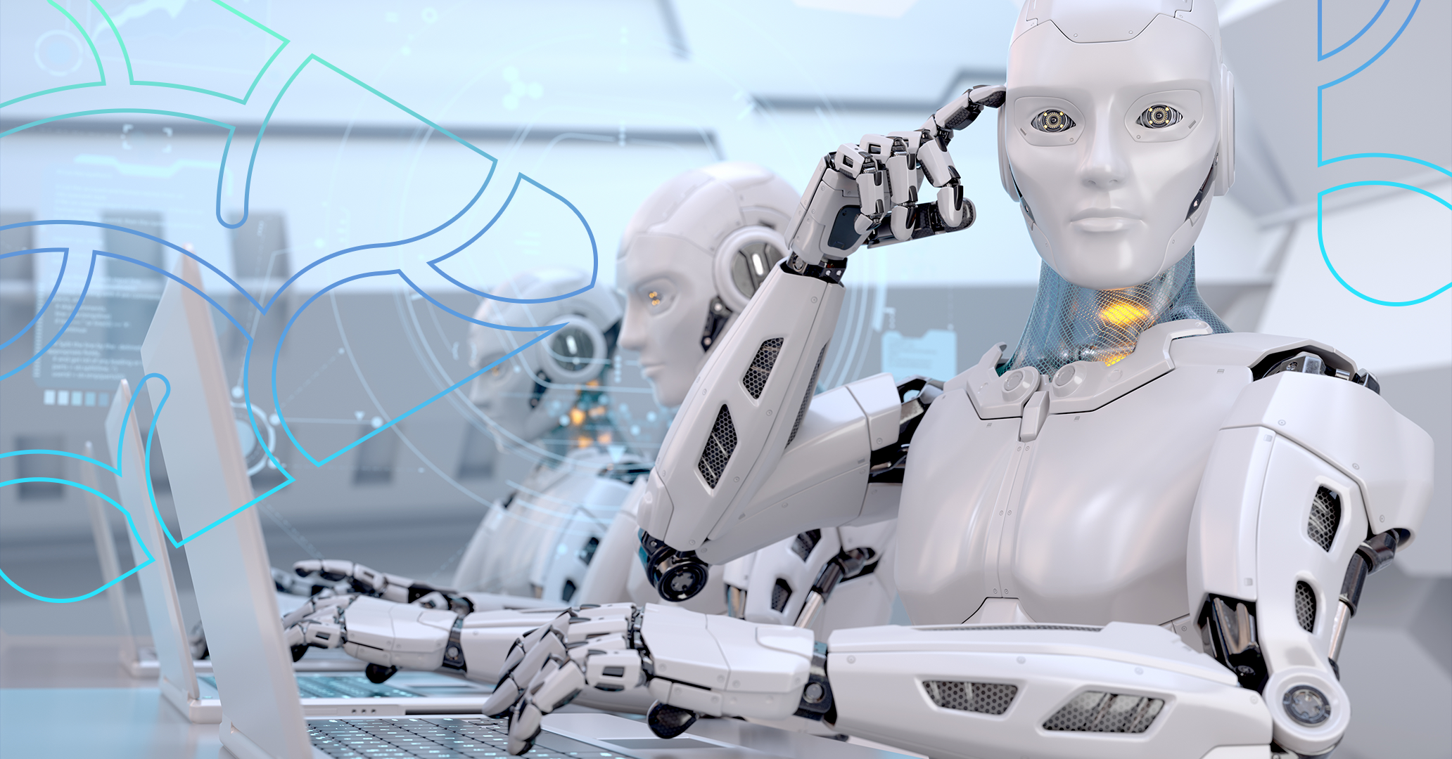 imagem com robô que representa uma IA generativa